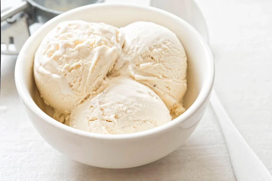 homemade vanilla ice cream without an ice cream maker
